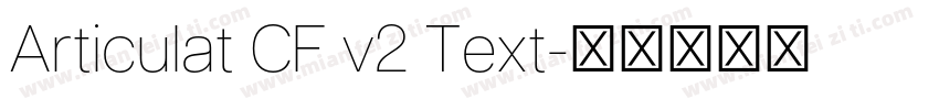 Articulat CF v2 Text字体转换